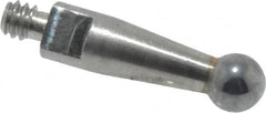 Mitutoyo - 2mm Ball Diam, Carbide, Ball Test Indicator Contact Point - 9.2mm Contact Point Length, Use with Mitutoyo 513 Series Dial Test Indicators - Exact Tooling