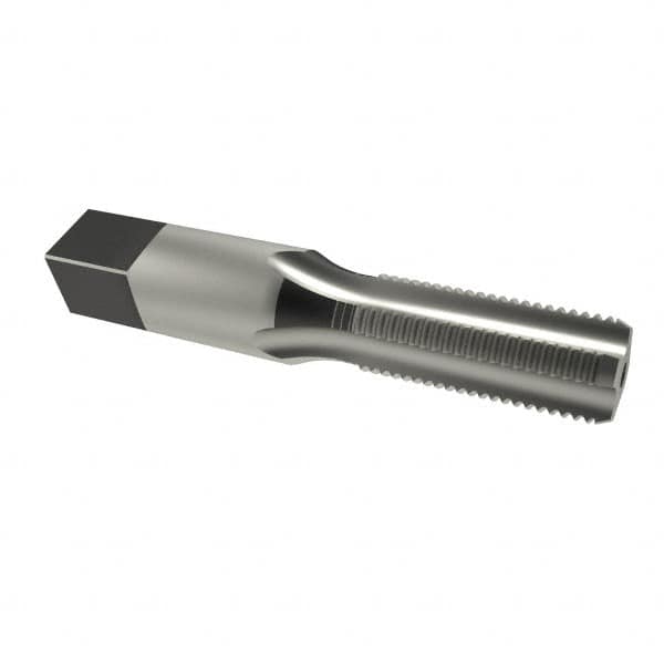Reiff & Nestor - 1/8-28" BSPP, 4 Flutes, Bottoming Chamfer, Bright Finish, High Speed Steel British Standard Pipe Tap - 0.4375" Shank Diam, 0.328" Square Size, 3/4" Thread Length, 2-1/8" Overall Length, Series 122P - Exact Tooling