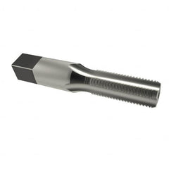 Reiff & Nestor - 1/8-28" BSPP, 4 Flutes, Bottoming Chamfer, Bright Finish, High Speed Steel British Standard Pipe Tap - 0.4375" Shank Diam, 0.328" Square Size, 3/4" Thread Length, 2-1/8" Overall Length, Series 122P - Exact Tooling