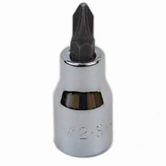 SK - Screwdriver & Drag Link Sockets - 3/8"DR #2 CHRM PHILLIPS SCRDRVR SCKT BIT - Exact Tooling