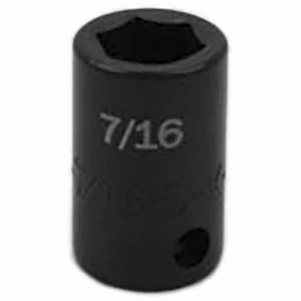 SK - Impact Socket - 3/8"DR 7/16" IMPACT SOCKET - Exact Tooling