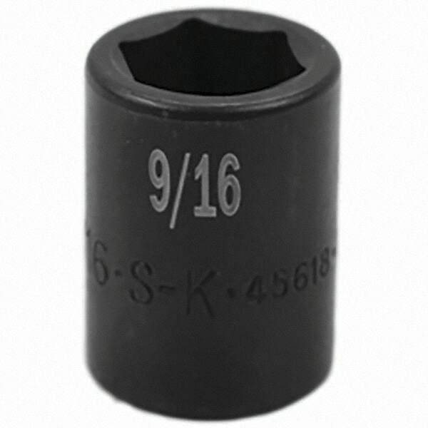 SK - Impact Socket - 3/8"DR 9/16" IMPACT SOCKET - Exact Tooling