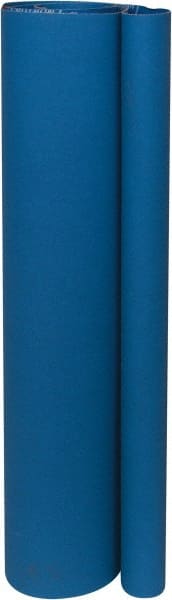 Norton - 25" Wide x 60" OAL, 120 Grit, Zirconia Alumina Abrasive Belt - Zirconia Alumina, Fine, Coated, X Weighted Cloth Backing, Wet/Dry, Series R823 - Exact Tooling