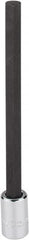 Proto - 3/8" Drive, 10mm Hex Bit Socket - 6-29/32" OAL, 5" Bit Length - Exact Tooling