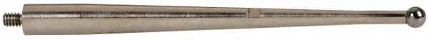 TESA Brown & Sharpe - 2mm Ball Diam, Carbide, Ball Test Indicator Contact Point - 1-1/2" Contact Point Length, Use with Brown & Sharpe TESATAST Dial Test Indicators - Exact Tooling