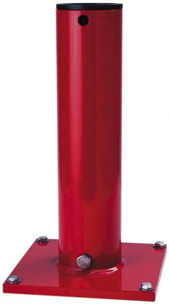 THERN - 8 Inches Long x 8 Inches Wide x 14.56 Inches Deep x 1/2 Inches Thick Davit Crane Pedestal/Socket Base - 7 Inches Distance Between Mounting Hole Centers, 0.41 Inches Hole Diameter, Enamel Finish - Exact Tooling