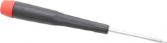 Wiha - 0.89mm Precision Miniature Hex Driver - 1-9/16" Bade Length, Tapered Handle, 4-3/4" OAL - Exact Tooling