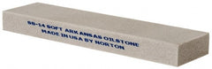Norton - 4" Long x 1" Wide x 3/8" Thick, Novaculite Sharpening Stone - Rectangle, Extra Fine Grade - Exact Tooling