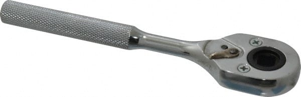 Proto - 3/8" Drive Pear Head Female Drive Ratchet - Chrome Finish, 7" OAL, 24 Gear Teeth, Standard Head - Exact Tooling