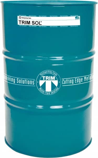 Master Fluid Solutions - Trim SOL, 54 Gal Drum Emulsion Fluid - Water Soluble, For Cutting, Drilling, Tapping, Reaming - Exact Tooling
