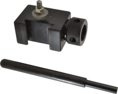 Aloris - Series CXA, #5C 5C Collet Tool Post Holder - 13 to 18" Lathe Swing, 2" OAH, 1" Centerline Height - Exact Tooling