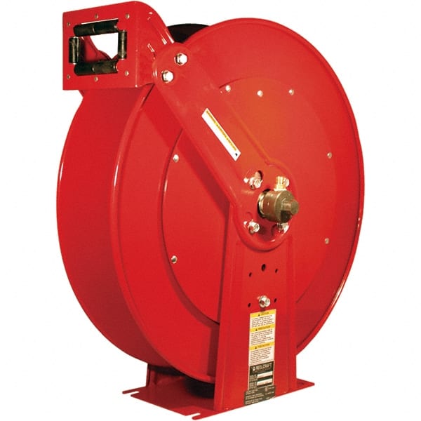 Reelcraft - 24" Long x 12-1/4" Wide x 25-3/8" High, 1/4" ID, Welding Hose Reel - 100' Hose Length, 200 psi Working Pressure - Exact Tooling