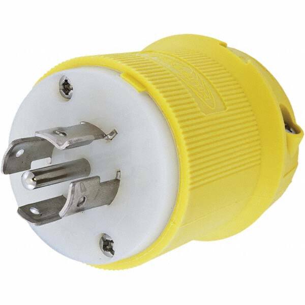 Hubbell Wiring Device-Kellems - 3-Phase Wye 120/208 VAC 20A NEMA L21-20P Marine Twist Lock Plug - Exact Tooling
