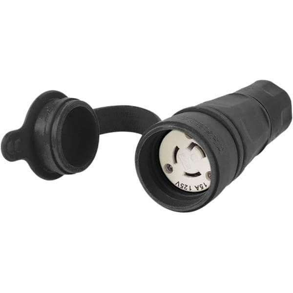 Hubbell Wiring Device-Kellems - 125V 15A NEMA L5-15R Industrial Twist Lock Connector - Exact Tooling