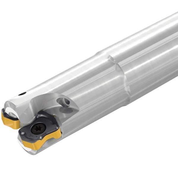 Iscar - Indexable High-Feed End Mills; Cutting Diameter (Inch): 0.7090 ; Cutting Diameter (Decimal Inch): 0.7090 ; Maximum Depth of Cut (mm): 0.80 ; Shank Type: Weldon Flat ; Shank Diameter (Decimal Inch): 1.0 ; Number of Cutter Inserts: 4 - Exact Tooling