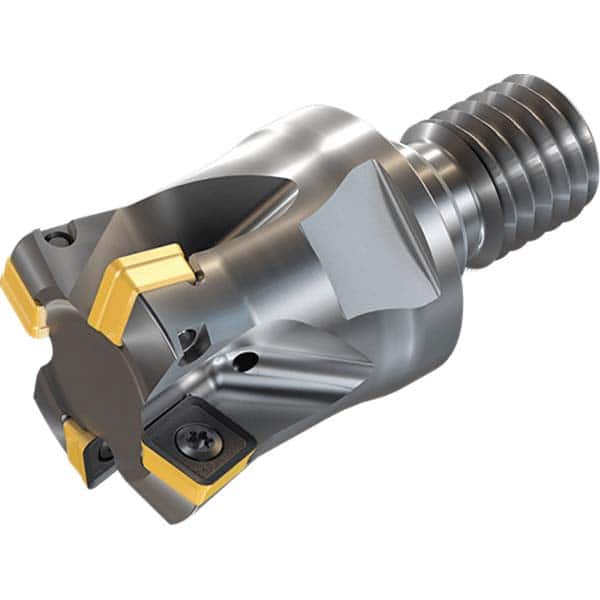 Iscar - Indexable High-Feed End Mills; Cutting Diameter (mm): 7.70 ; Maximum Depth of Cut (mm): 1.20 ; Shank Type: Modular Connection ; Modular Connection Size: M10 ; Number of Cutter Inserts: 2 ; Insert Style: FFQ4 - Exact Tooling