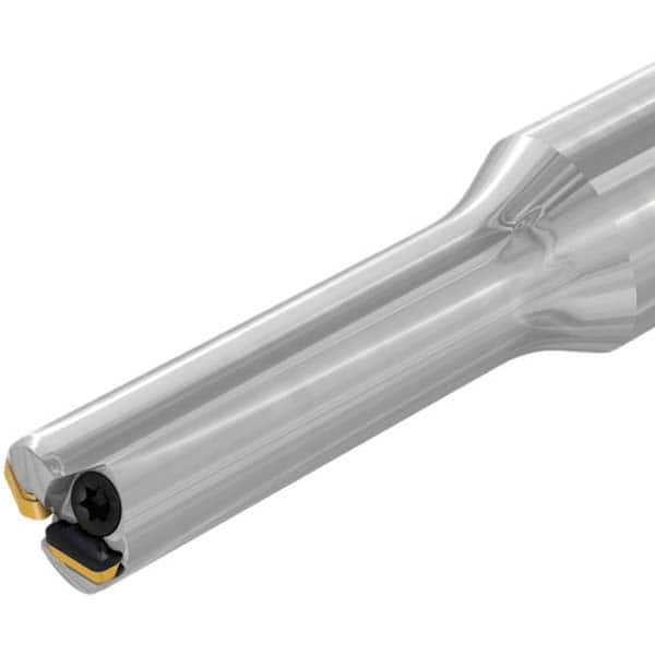 Iscar - Indexable High-Feed End Mills; Cutting Diameter (mm): 2.20 ; Maximum Depth of Cut (mm): 0.60 ; Shank Type: Cylindrical ; Shank Diameter (mm): 10.00 ; Number of Cutter Inserts: 2 ; Insert Style: FFT3 - Exact Tooling