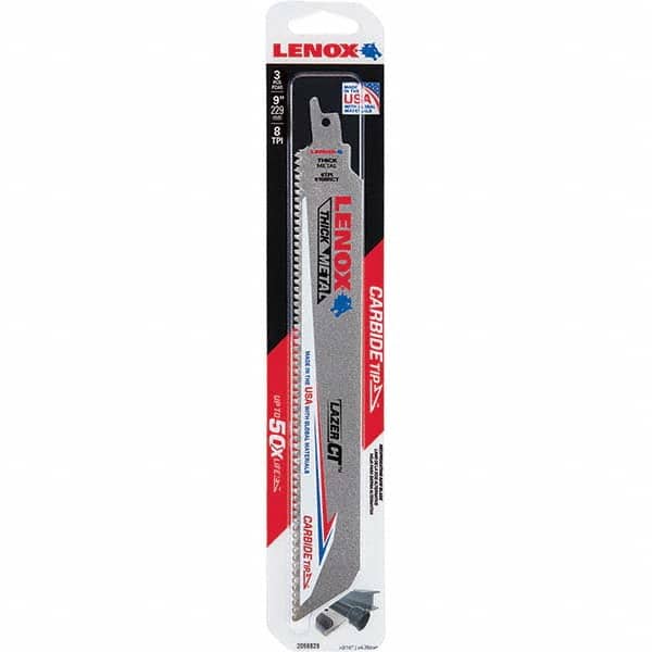 Lenox - Reciprocating Saw Blades Blade Material: Carbide Blade Length (Inch): 9 - Exact Tooling