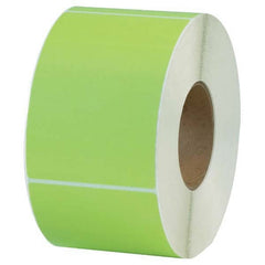 Value Collection - Pack of 4 Rolls, 1,000 Labels per Roll, 4" x 6" Green Topcoated Facestock Thermal Labels - Exact Tooling