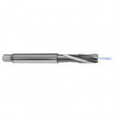 M8x1.0 6H 3-Flute Carbide Semi-Bottoming 15 degree Spiral Flute Tap-Bright - Exact Tooling