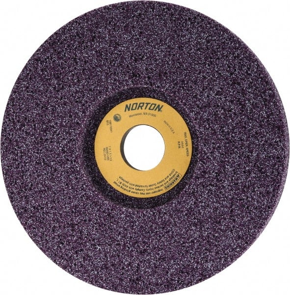 Norton - 7" Diam x 1-1/4" Hole x 1" Thick, I Hardness, 80 Grit Surface Grinding Wheel - Aluminum Oxide, Type 5, Medium Grade, 3,600 Max RPM, Vitrified Bond, One-Side Recess - Exact Tooling