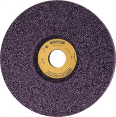 Norton - 7" Diam x 1-1/4" Hole x 1" Thick, I Hardness, 80 Grit Surface Grinding Wheel - Aluminum Oxide, Type 5, Medium Grade, 3,600 Max RPM, Vitrified Bond, One-Side Recess - Exact Tooling