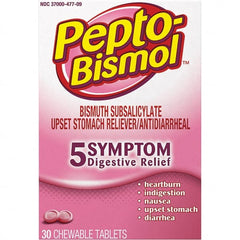 Pepto-Bismol - Original Flavor Medi-First Pain Relief Chewables - Antacids & Stomach Relief - Exact Tooling