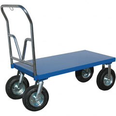 Vestil - 1,500 Lb Capacity Steel Platform Truck - Steel Deck, 36" OAW - Exact Tooling