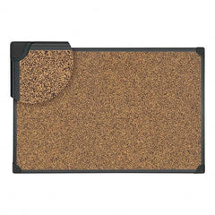 UNIVERSAL - Cork Bulletin Boards Style: Open Cork Bulletin Board Color: Black - Exact Tooling