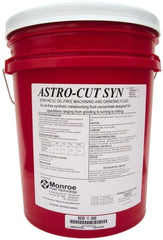 Monroe Fluid Technology - Astro-Cut SYN, 5 Gal Pail Cutting & Grinding Fluid - Synthetic, For Drilling, Machining, Milling, Turning - Exact Tooling