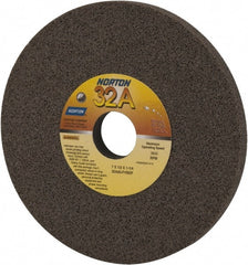 Norton - 7" Diam x 1-1/4" Hole x 1/2" Thick, F Hardness, 60 Grit Surface Grinding Wheel - Aluminum Oxide, Type 1, Medium Grade, 3,600 Max RPM, Vitrified Bond, No Recess - Exact Tooling