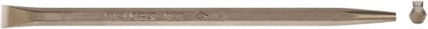 Ampco - 18" OAL Pinch Bar - 1" Wide, Aluminum Bronze - Exact Tooling