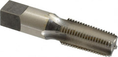 Reiff & Nestor - 1/4-18 PTF SAE Thread, 4 Flute Short Projection Standard Pipe Tap - 2-7/16" OAL, 1-1/16" Thread Length, 9/16" Shank Diam, Bright Finish, High Speed Steel - Exact Tooling