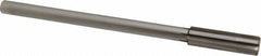 Made in USA - 0.585" Carbide-Tipped 6 Flute Chucking Reamer - Straight Flute, 7/16" Straight Shank, 2" Flute Length, 8" OAL - Exact Tooling