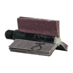 Merit Abrasives - 120 Grit, Coated, Aluminum Oxide Bore Polisher - Fine Grade, 25,000 RPM, Polishes Bores with 5/8 to 1" Diam - Exact Tooling