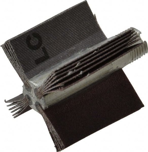 Merit Abrasives - 120 Grit, Coated, Aluminum Oxide Bore Polisher - Fine Grade, 22,000 RPM, Polishes Bores with 1 to 1-1/2" Diam - Exact Tooling