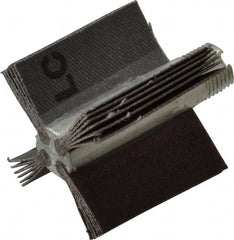 Merit Abrasives - 120 Grit, Coated, Aluminum Oxide Bore Polisher - Fine Grade, 22,000 RPM, Polishes Bores with 1 to 1-1/2" Diam - Exact Tooling