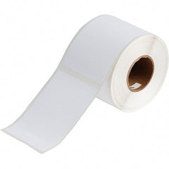 Brady - 4.33" Wide x 2-61/64" Long, White Vinyl Inkjet Label - For BradyJet J2000 - Exact Tooling
