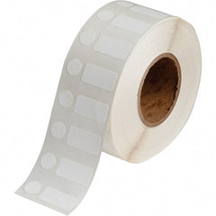 Brady - 1/2" Wide x 1" Long, White Polypropylene Inkjet Label - For BradyJet J2000 - Exact Tooling