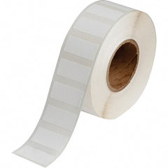 Brady - 0.6" Wide x 1-19/64" Long, White Polypropylene Inkjet Label - For BradyJet J2000 - Exact Tooling