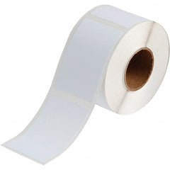 Brady - 3.35" Wide x 2-11/64" Long, White Vinyl Inkjet Label - For BradyJet J2000 - Exact Tooling