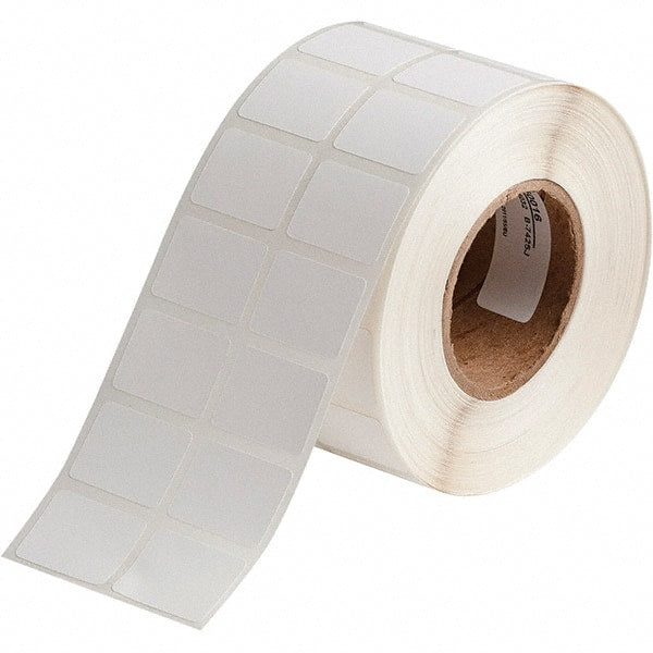 Brady - 3/4" Wide x 1" Long, White Polypropylene Inkjet Label - For BradyJet J2000 - Exact Tooling