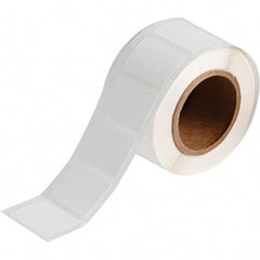 Brady - 1" Wide x 1-1/2" Long, White Polypropylene Inkjet Label - For BradyJet J2000 - Exact Tooling