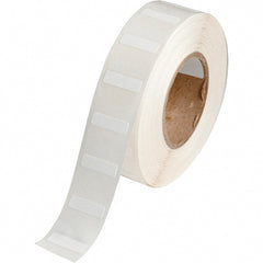 Brady - 1/4" Wide x 53/64" Long, White Polypropylene Inkjet Label - For BradyJet J2000 - Exact Tooling