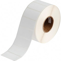 Brady - 1" Wide x 2" Long, White Polypropylene Inkjet Label - For BradyJet J2000 - Exact Tooling