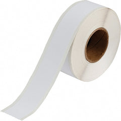Brady - 1-1/8" Wide, White Vinyl Inkjet Label - For BradyJet J2000 - Exact Tooling