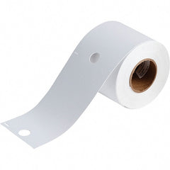 Brady - 5-3/4" Wide x 3-1/4" Long, White Polyester Inkjet Label - For BradyJet J2000 - Exact Tooling