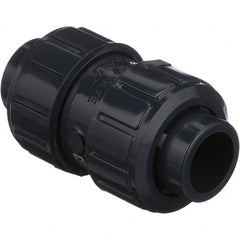 Asahi/America - 1" PVC Check Valve - True Union Ball Check, Socket x Thread, 150 WOG - Exact Tooling