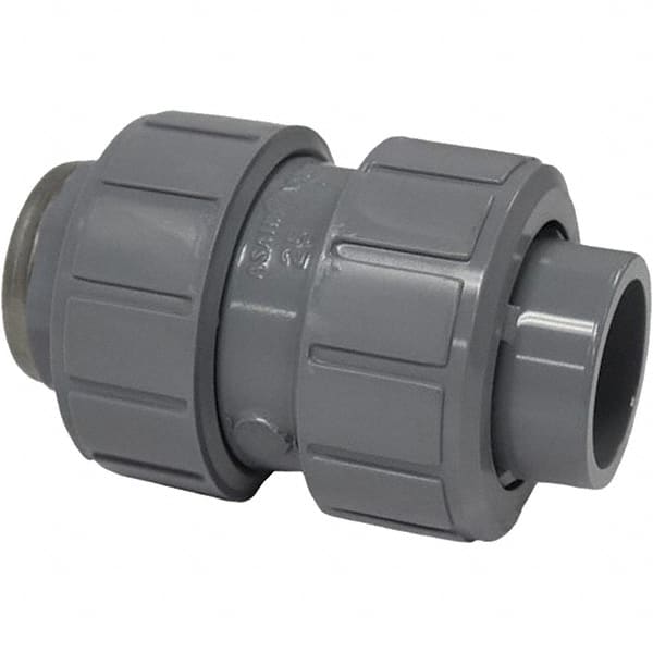 Asahi/America - 1-1/2" CPVC Check Valve - True Union Ball Check, Socket x Thread, 150 WOG - Exact Tooling