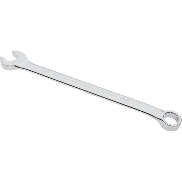 Blackhawk by Proto - 14mm 12 Point Offset Combination Wrench - 15° Offset Angle, 8-46/73" OAL, Steel, Chrome Finish - Exact Tooling